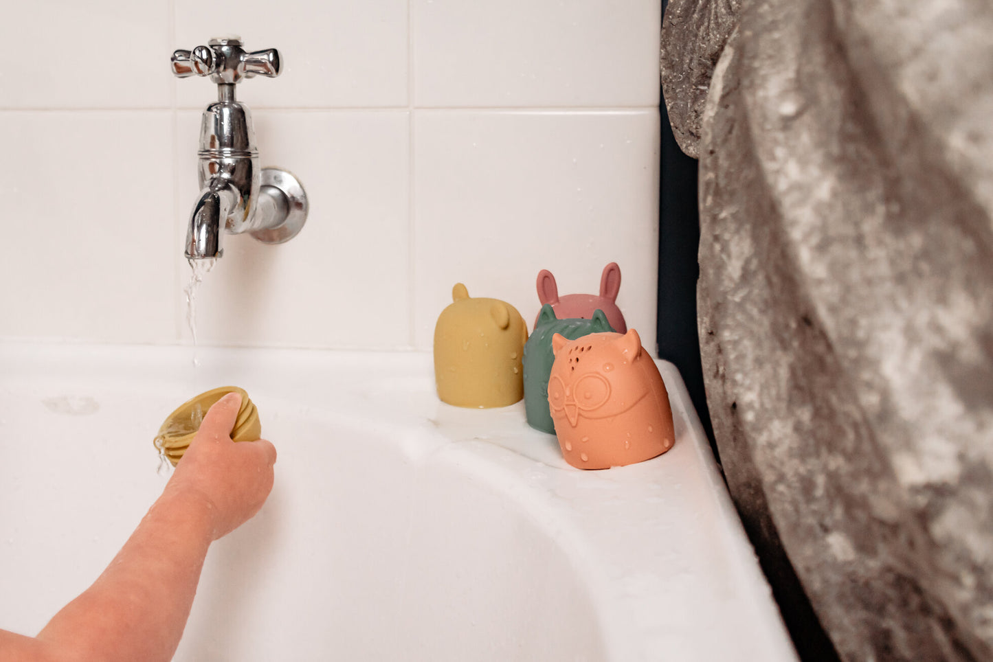Silicone Animals Bath Toy Set